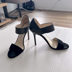 Jimmy Choo Suede/leather heel - 36.5